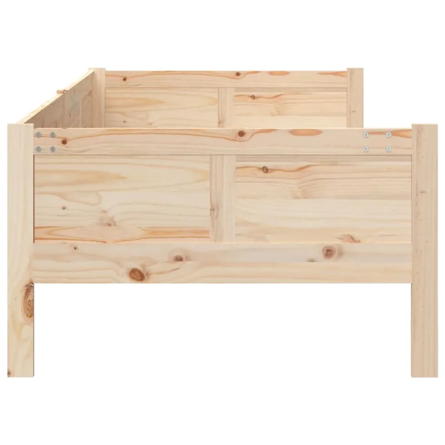 Lit de jour sans matelas bois de pin massif 80x200 cm - 6