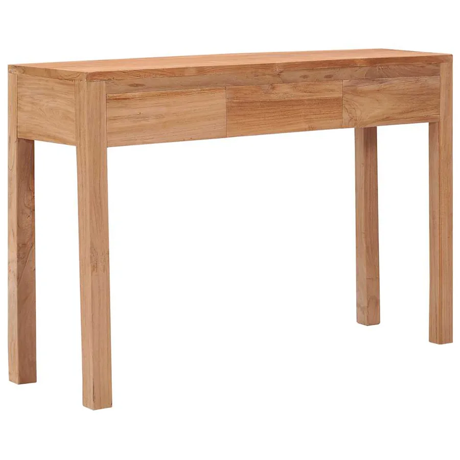 Table console 110x35x75 cm bois de teck solide