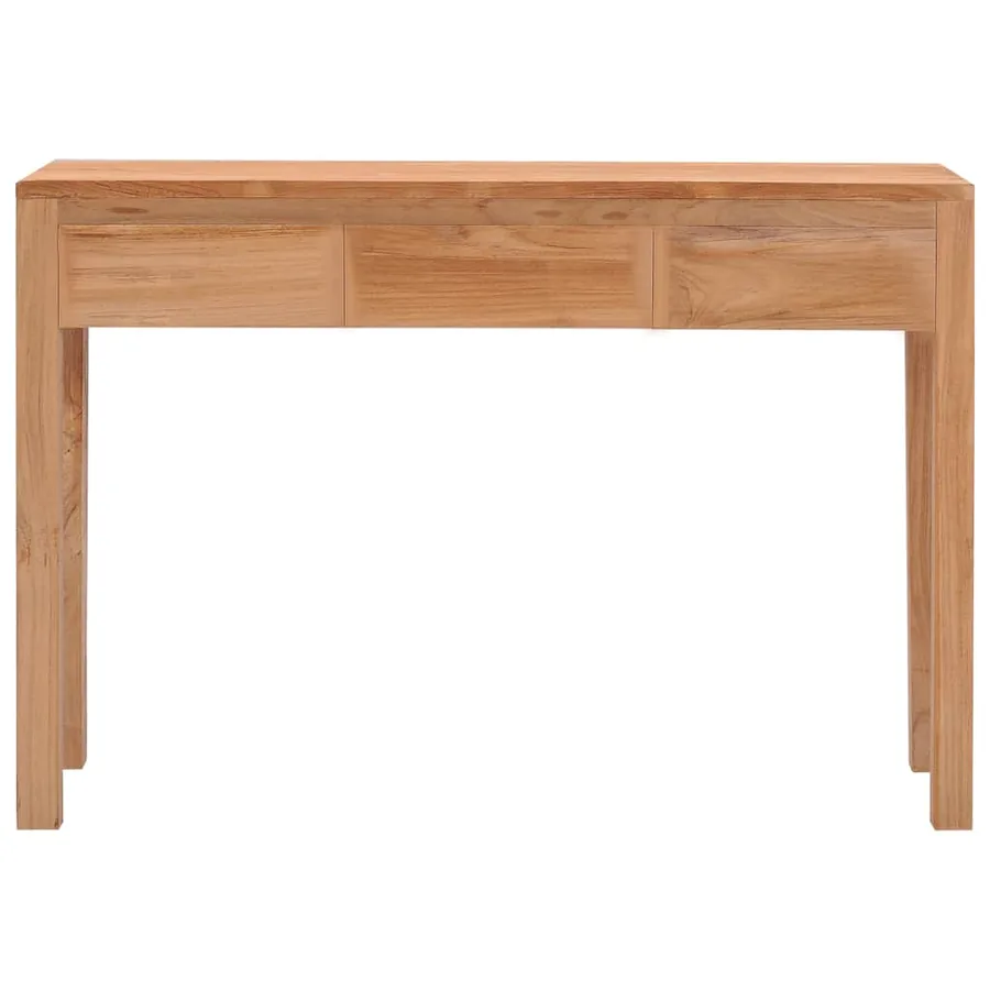 Table console 110x35x75 cm bois de teck solide - 2