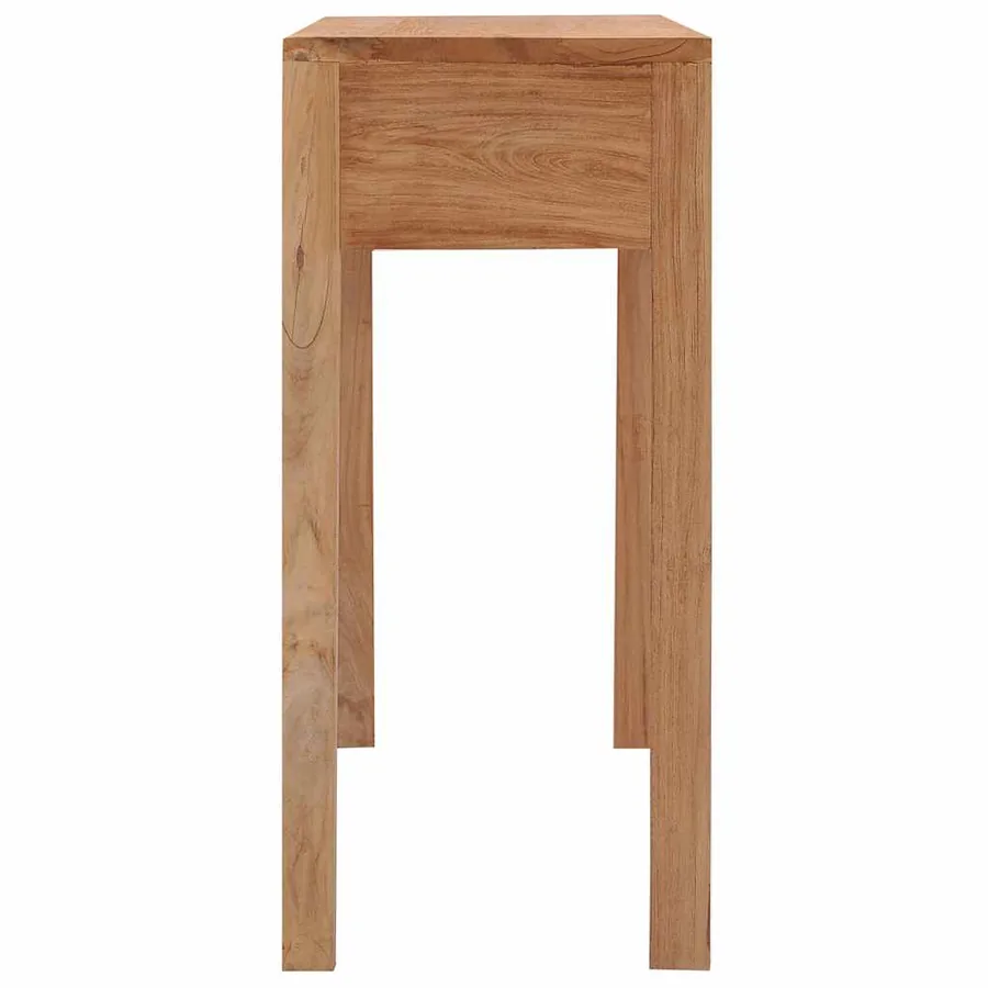 Table console 110x35x75 cm bois de teck solide - 5