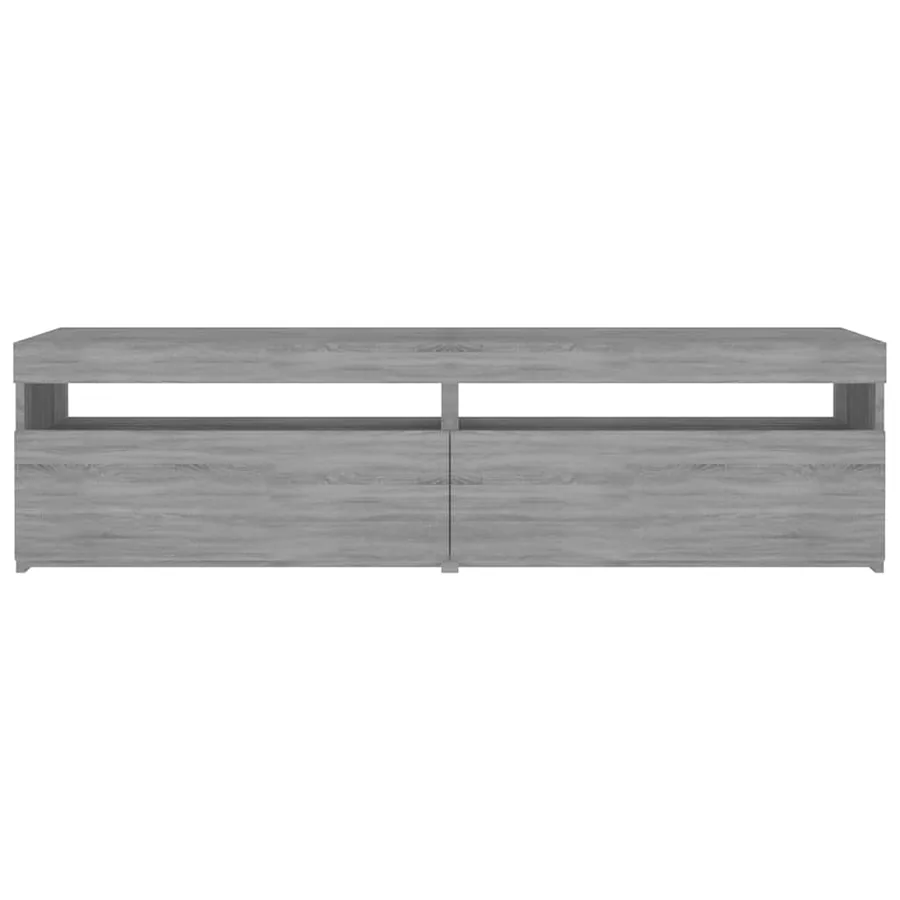 Meubles TV avec lumières LED 2 pcs Sonoma gris 75x35x40 cm - 5