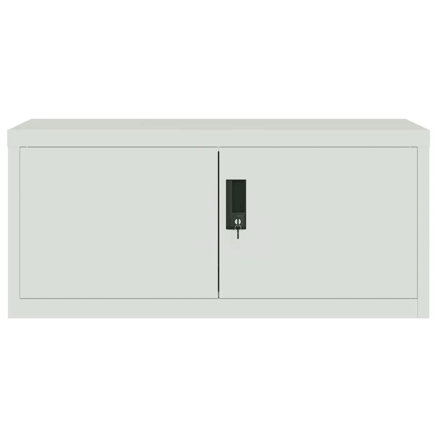 Classeur gris clair 90x40x110 cm acier - 4