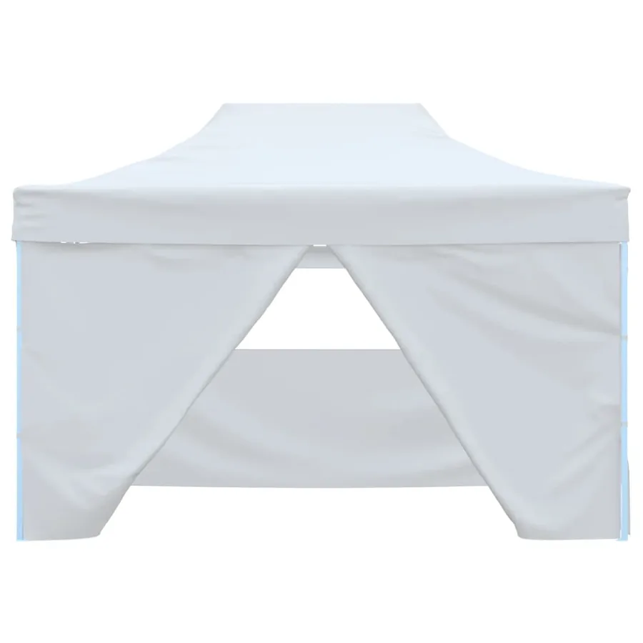 Tente pliable de réception avec 4 parois 3 x 4,5 m Blanc - 3