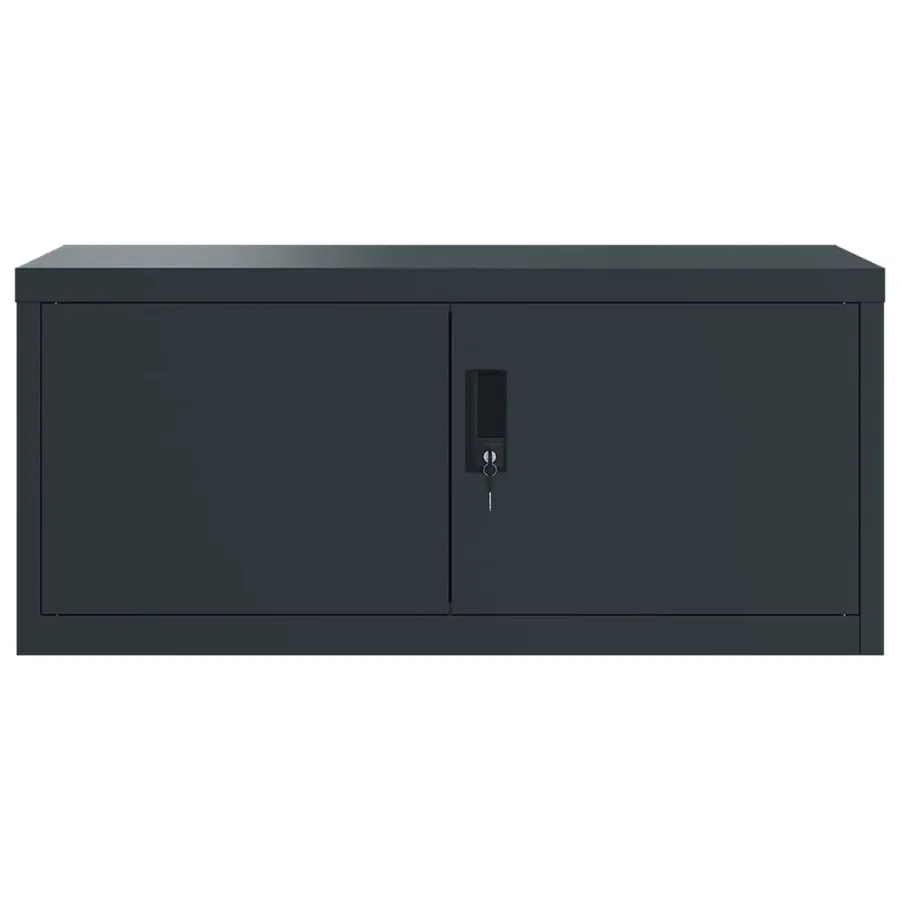 Classeur anthracite 90x40x40 cm acier - 3