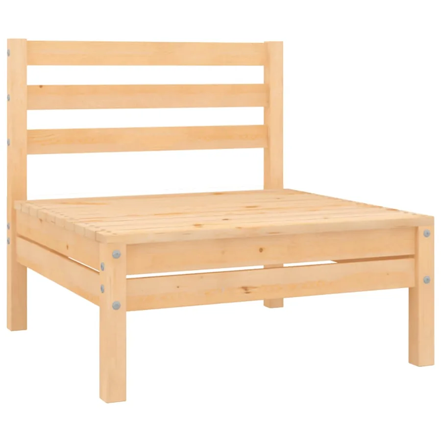 Canapés centraux de jardin 4 pcs Bois de pin massif - 2