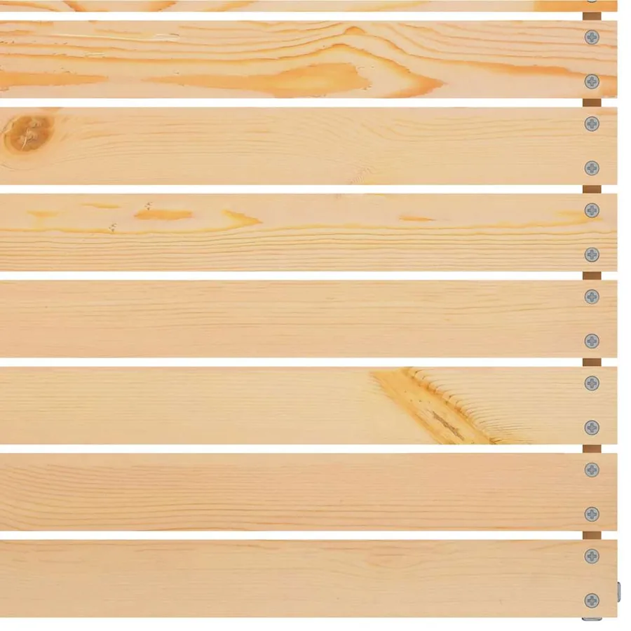 Canapés centraux de jardin 4 pcs Bois de pin massif - 5