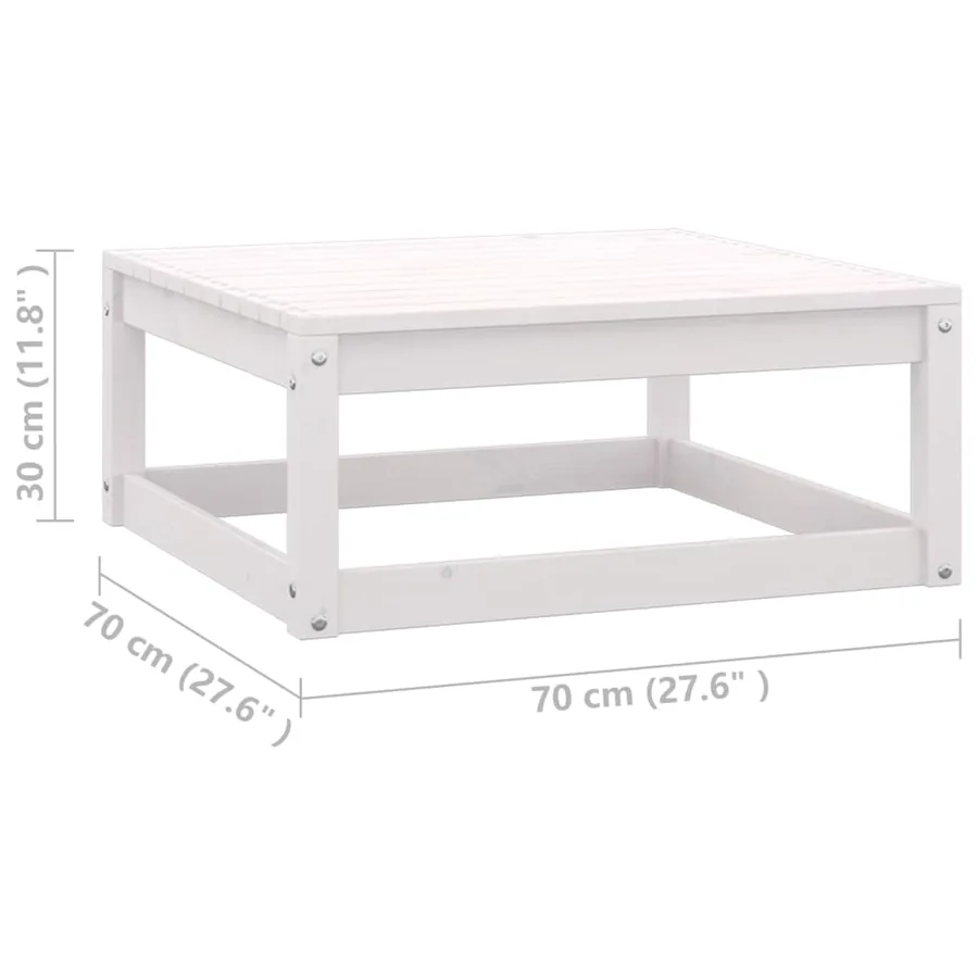 Salon de jardin 8 pcs avec coussins Bois de pin massif - 11