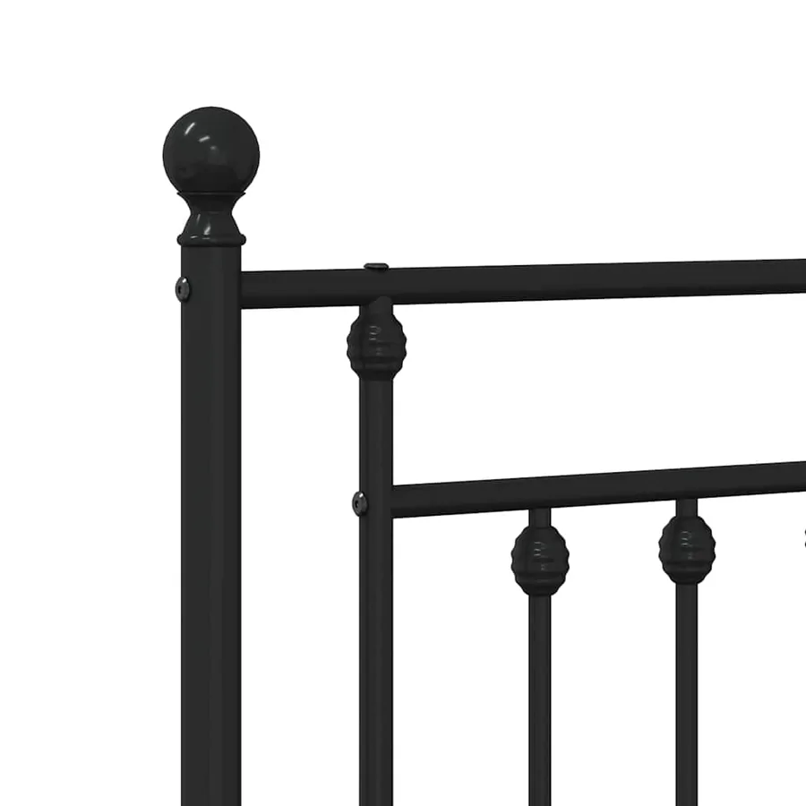 Tête de lit de remplacement métal noir 100 cm - 6