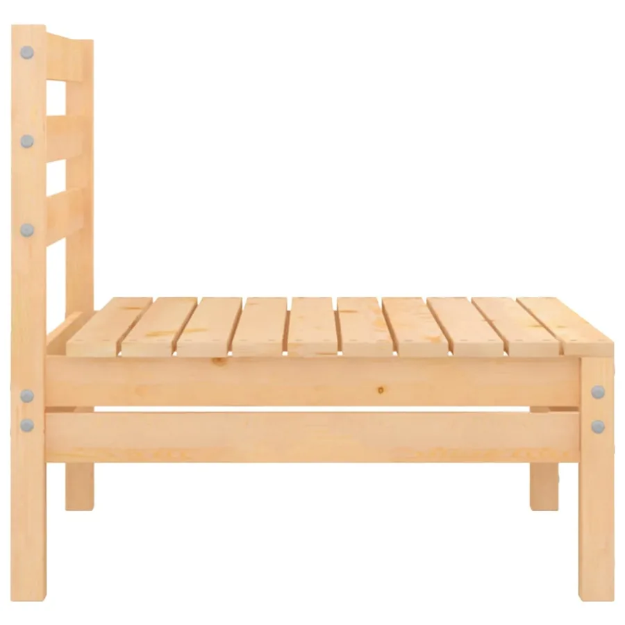 Salon de jardin 5 pcs Bois de pin massif - 5