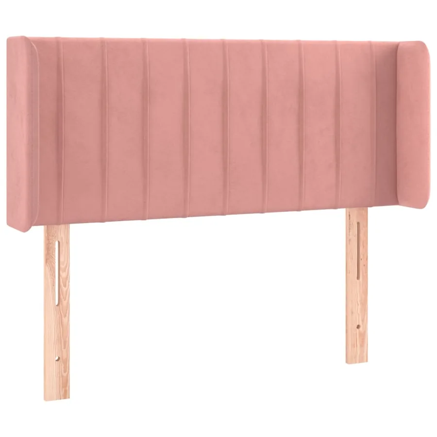 Tête de lit à LED Rose 93x16x78/88 cm Velours - 3