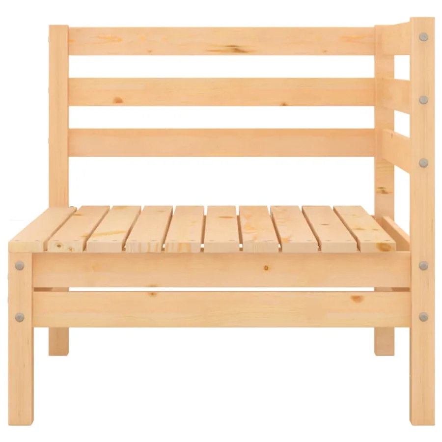 Salon de jardin 6 pcs Bois de pin massif - 4