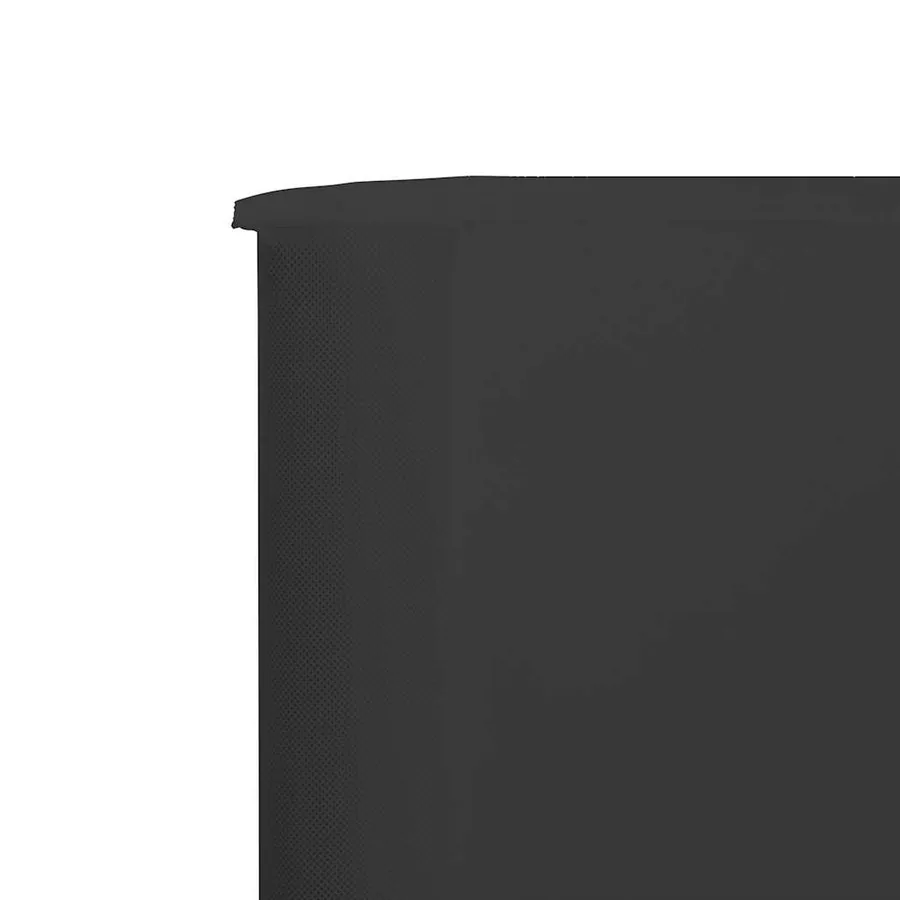 Paravent 9 panneaux Tissu 1200 x 80 cm Anthracite - 4