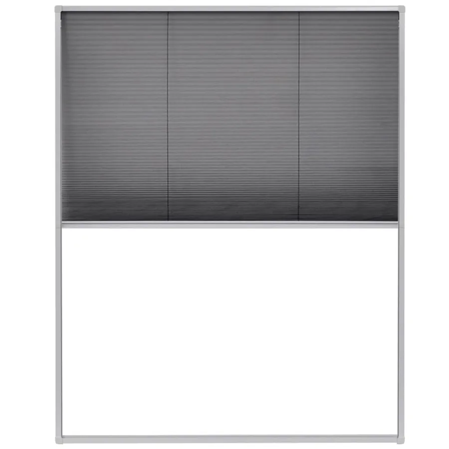 Moustiquaire plissée pour fenêtre Aluminium 80 x 100 cm - 2