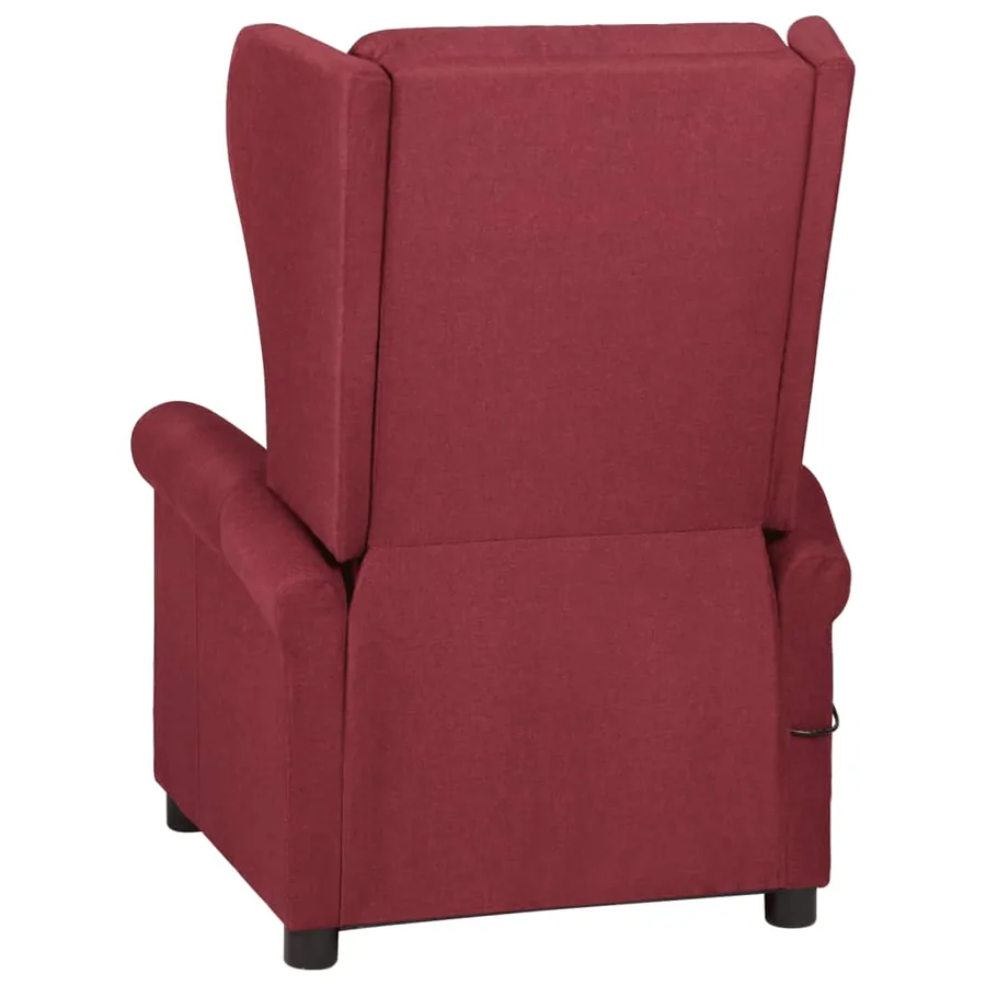 Fauteuil inclinable Rouge bordeaux Tissu - 4