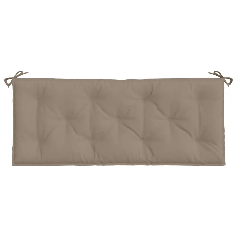Coussin de banc de jardin taupe 120x50x7 cm tissu oxford - 4