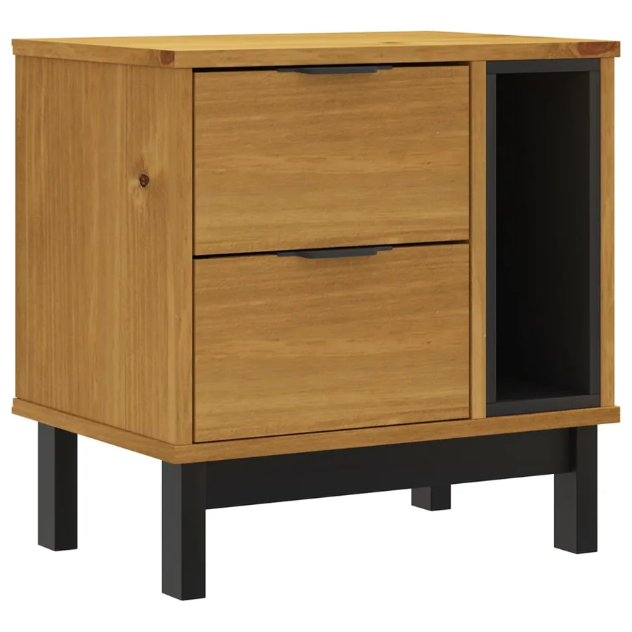 Table de chevet FLAM 49x35x50 cm bois de pin massif - 2