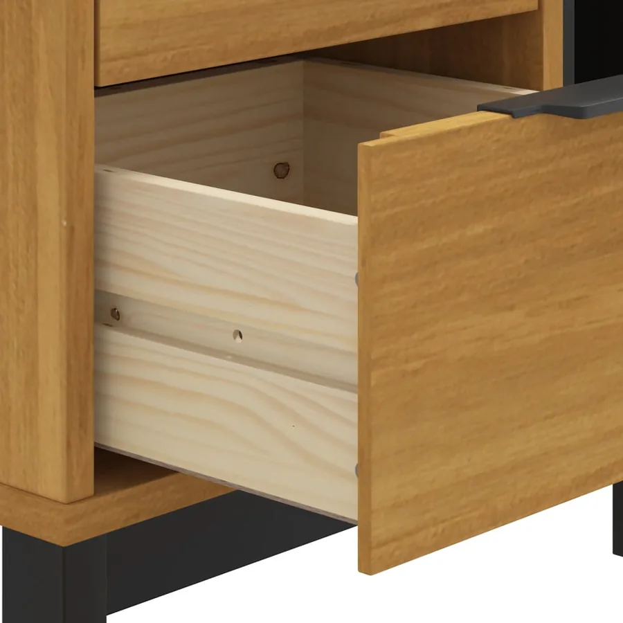 Table de chevet FLAM 49x35x50 cm bois de pin massif - 8