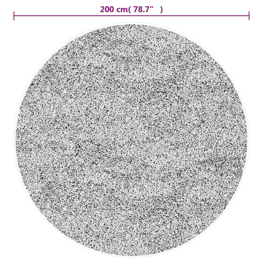 Tapis lavable anthracite Ø 200 cm - 6