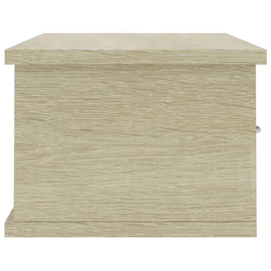 Étagère murale avec tiroirs Chêne sonoma Bois d'ingénierie - 5