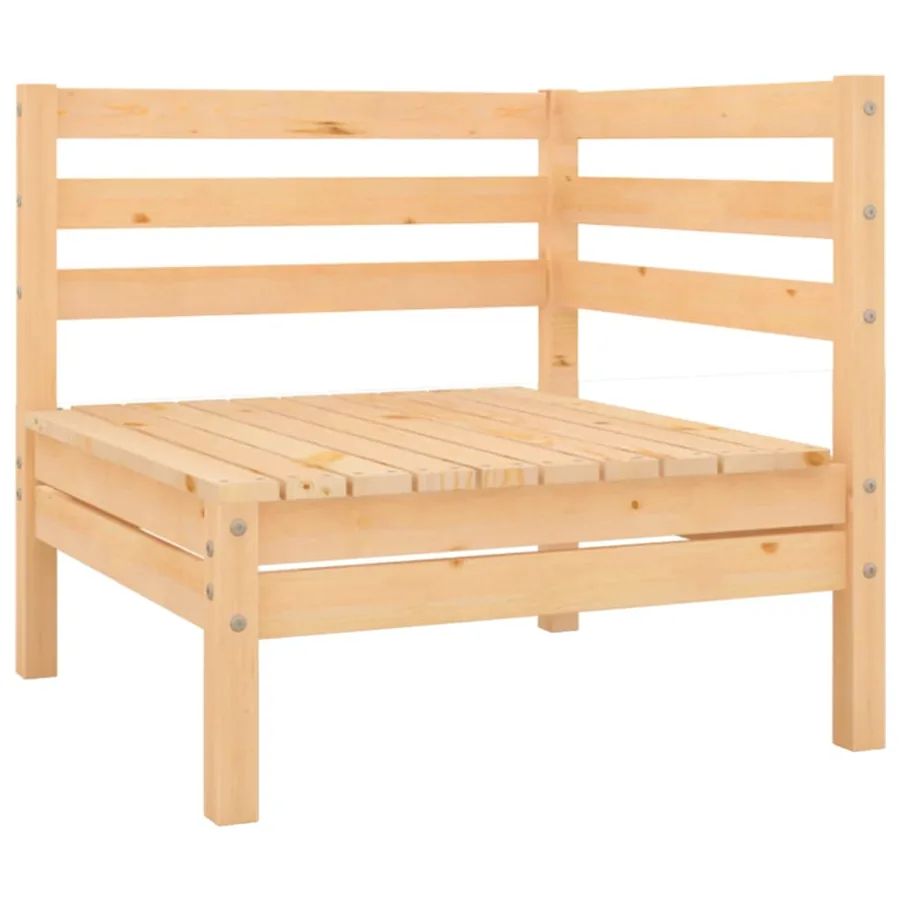 Salon de jardin 10 pcs Bois de pin massif - 3