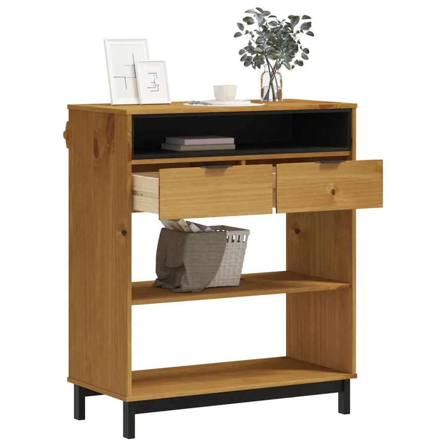 Table de bar FLAM 92x45x110 cm bois massif Pin - 3
