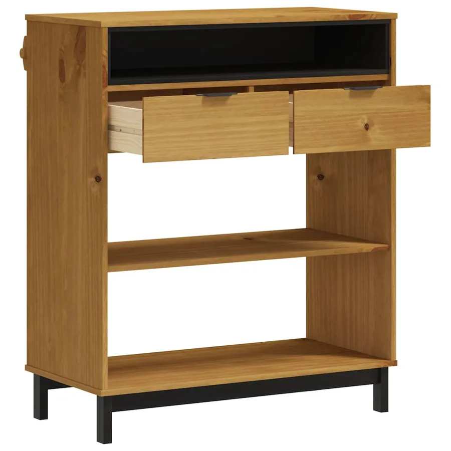Table de bar FLAM 92x45x110 cm bois massif Pin - 4