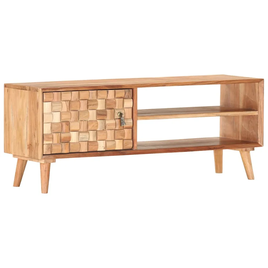 Meuble TV 100x30x40 cm Bois d'acacia massif - 10