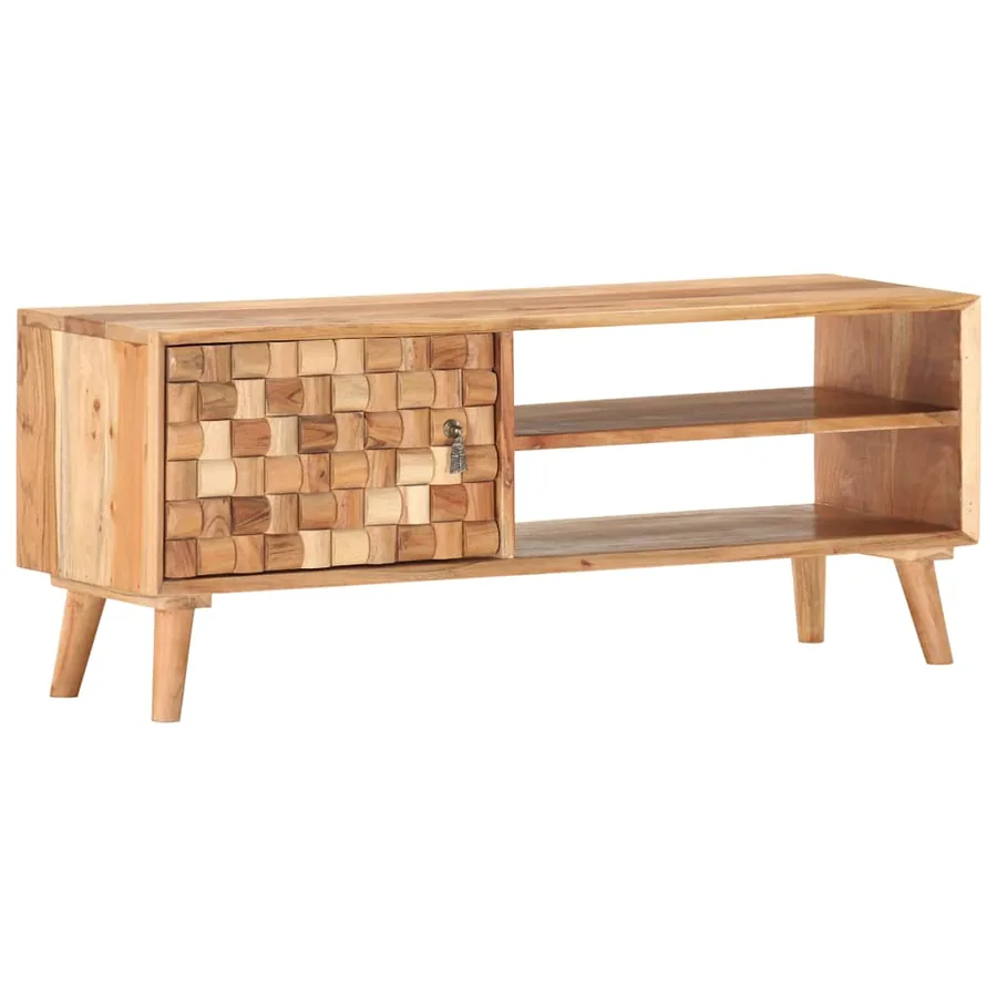 Meuble TV 100x30x40 cm Bois d'acacia massif - 11