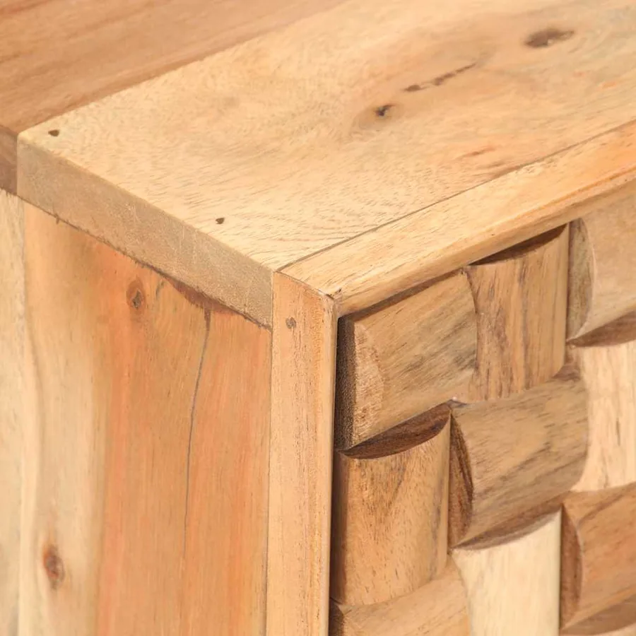 Meuble TV 100x30x40 cm Bois d'acacia massif - 4