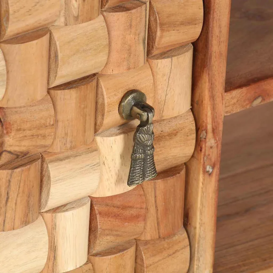 Meuble TV 100x30x40 cm Bois d'acacia massif - 5