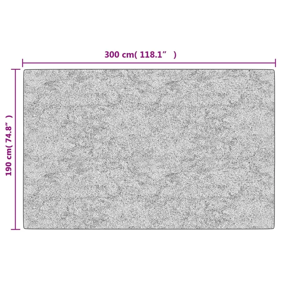 Tapis lavable noir et blanc 190x300 cm - 8