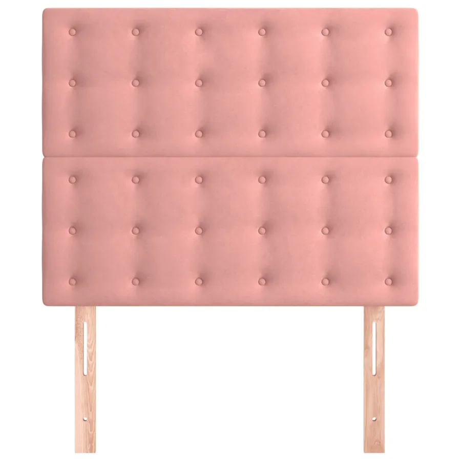 Tête de lit Rose 90x5x118/128 cm Velours - 3
