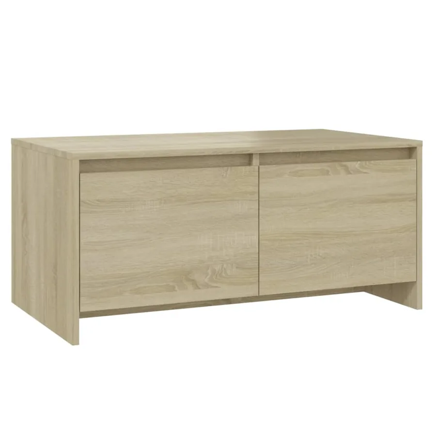 Table basse chêne sonoma 90x50x41,5 cm bois d'ingénierie - 2