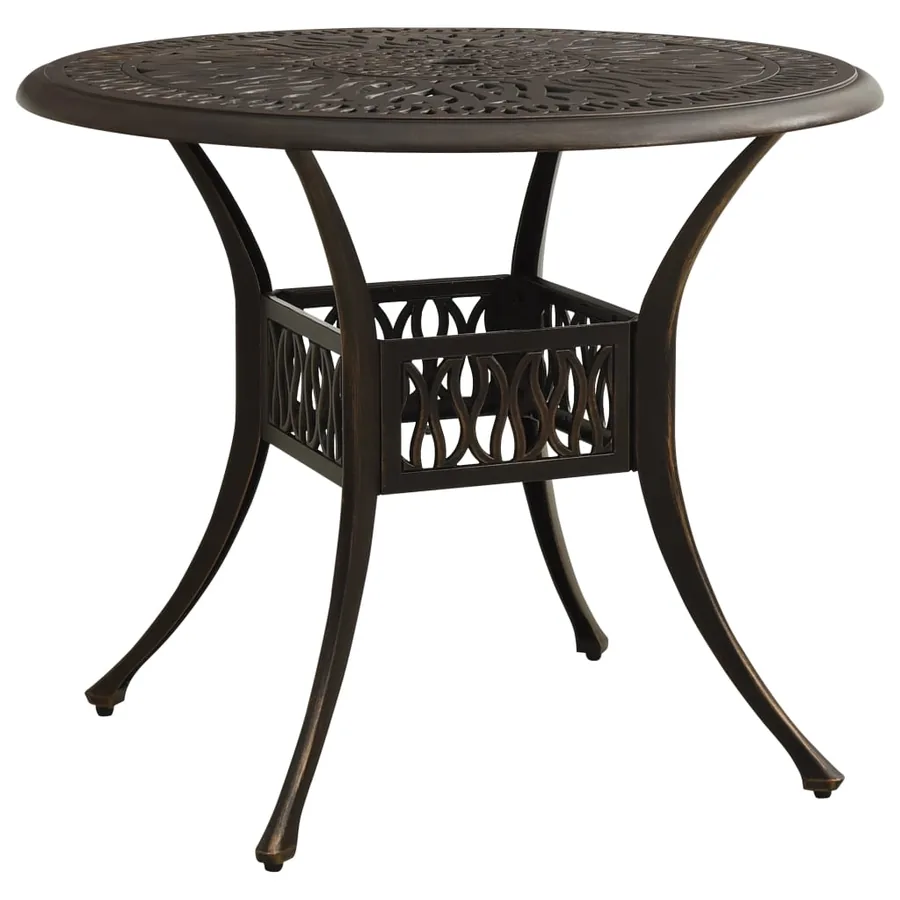 Ensemble de bistro 3 pcs Aluminium coulé Bronze - 10