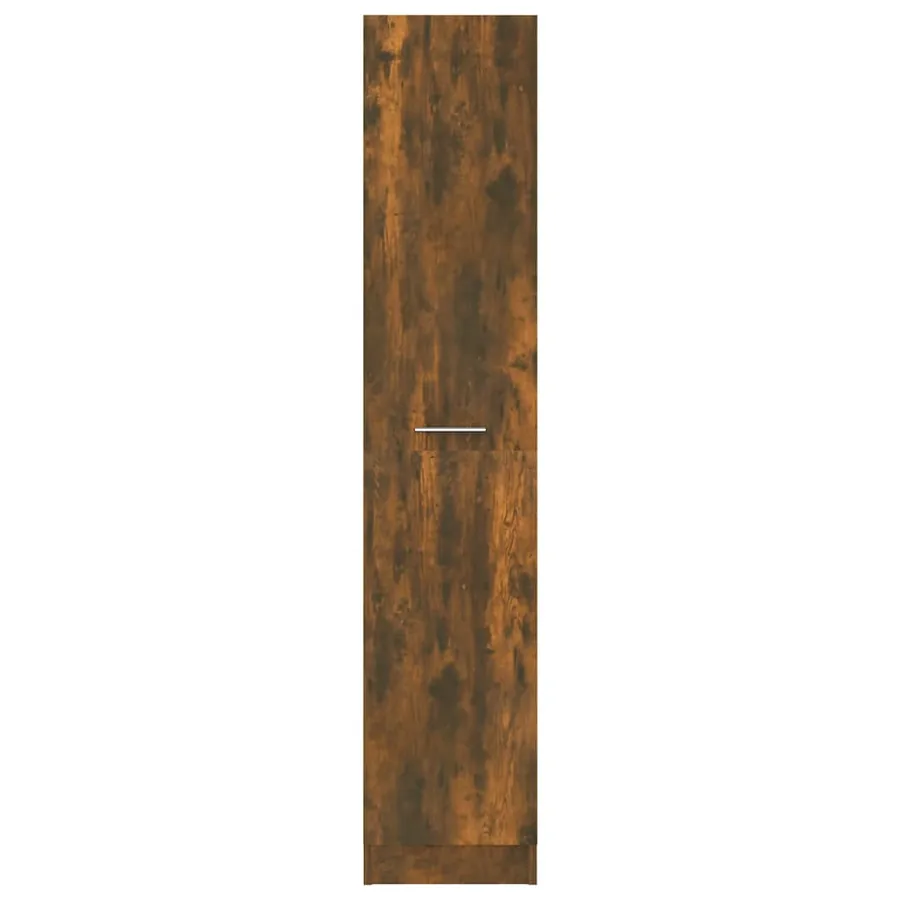 Armoire apothicaire Chêne fumé 30x42,5x150 cm Bois d'ingénierie - 6