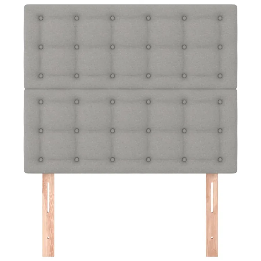 Tête de lit Gris clair 90x5x118/128 cm Tissu - 3