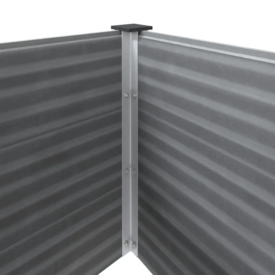Lit surélevé de jardin WPC 150x100x54 cm Gris - 6