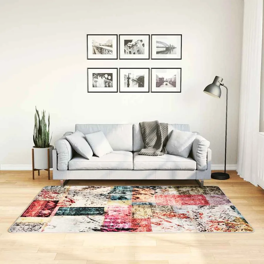 Tapis lavable Patchwork 120x180 cm multicolore