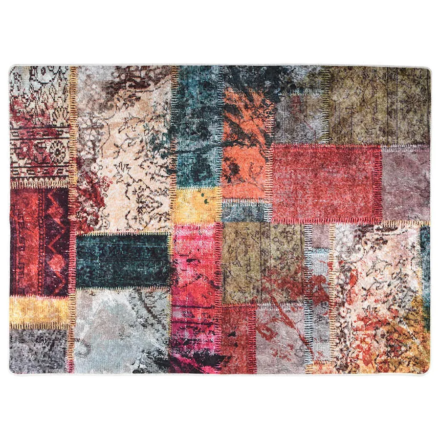 Tapis lavable Patchwork 120x180 cm multicolore - 2
