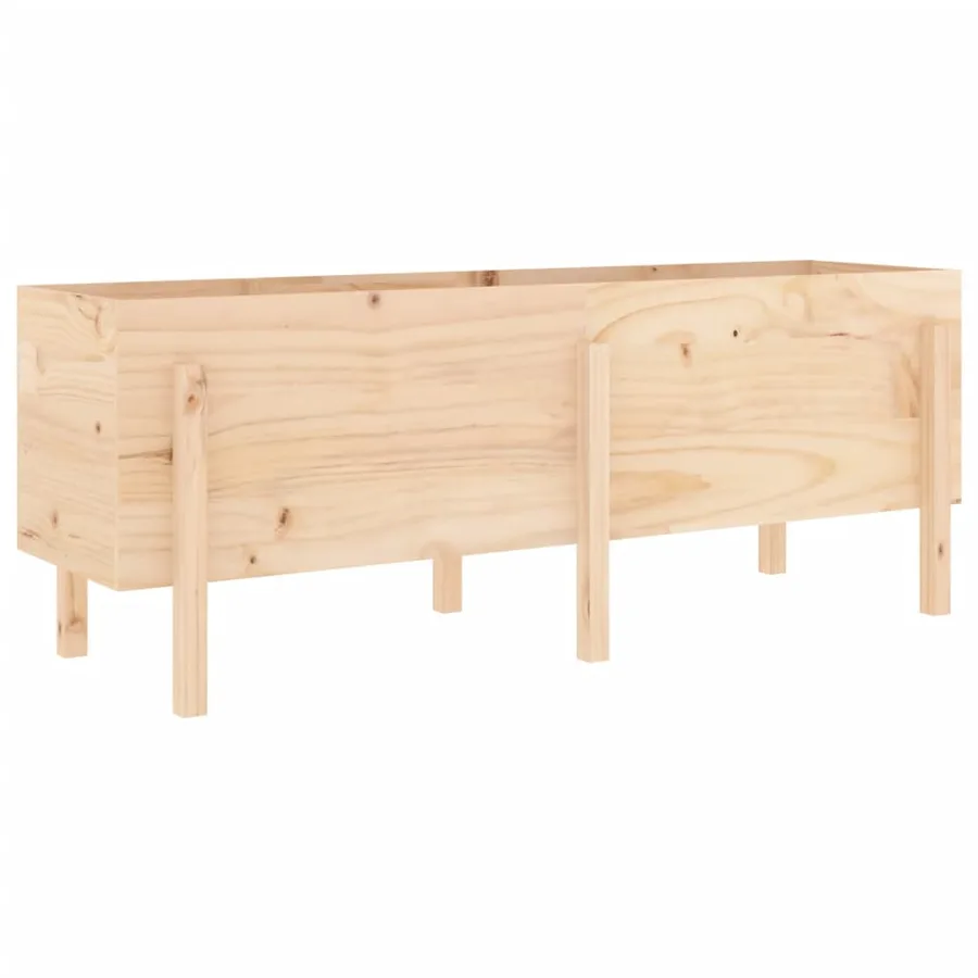 Lit surélevé de jardin 160x50x57 cm bois de pin massif - 2