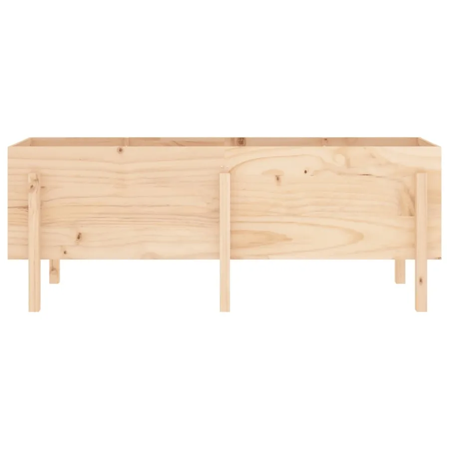 Lit surélevé de jardin 160x50x57 cm bois de pin massif - 5