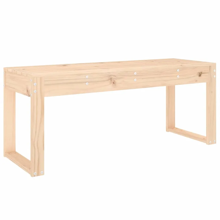Banc de jardin 110x38x45 cm bois massif de pin - 2