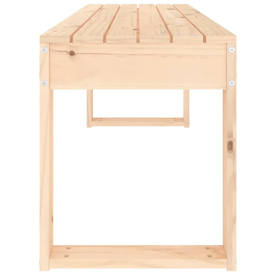 Banc de jardin 110x38x45 cm bois massif de pin - 4