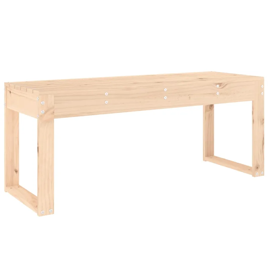 Banc de jardin 110x38x45 cm bois massif de pin - 5