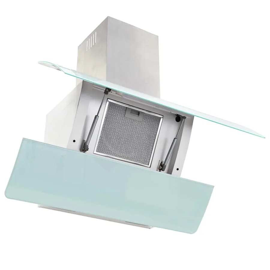 Hotte murale Acier inoxydable 756 m³ / h 90 cm Blanc - 3