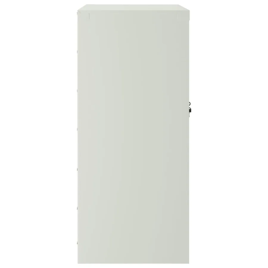 Classeur gris clair 79x40x90 cm acier - 5