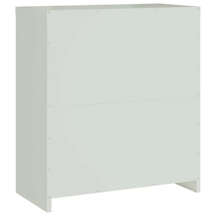 Classeur gris clair 79x40x90 cm acier - 6