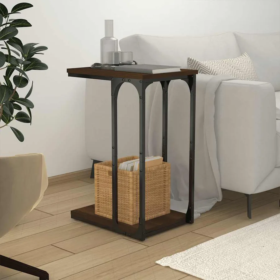 Table d'appoint Chêne marron 40x30x60 cm Bois d'ingénierie