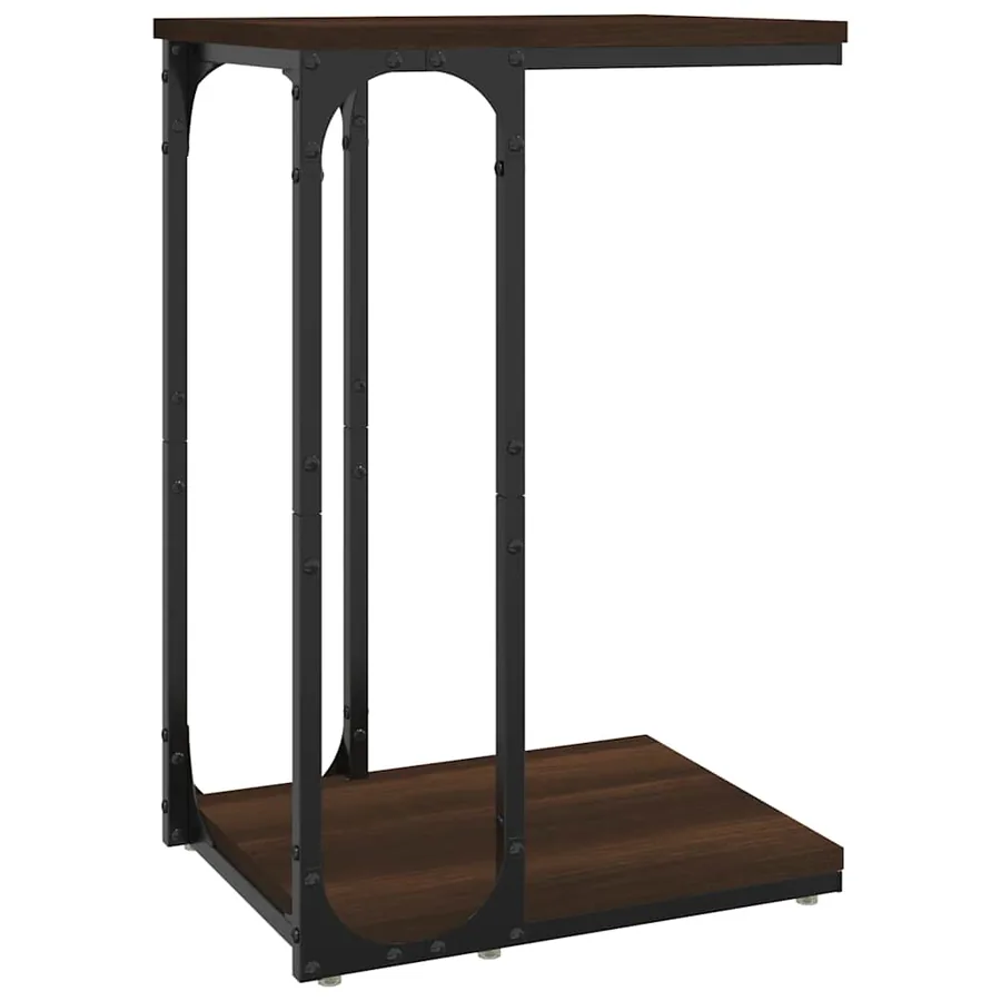 Table d'appoint Chêne marron 40x30x60 cm Bois d'ingénierie - 2