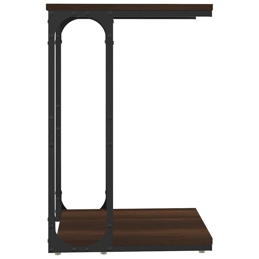 Table d'appoint Chêne marron 40x30x60 cm Bois d'ingénierie - 4
